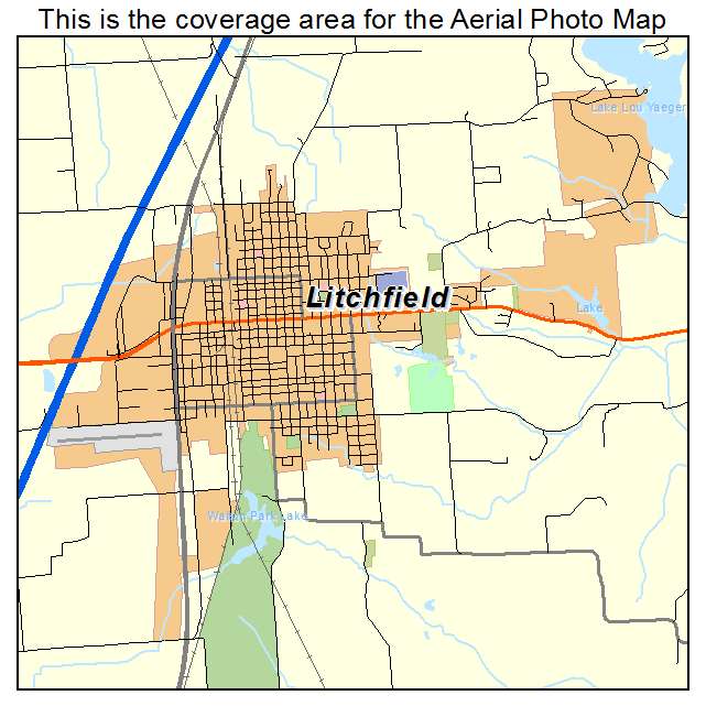 Litchfield, IL location map 