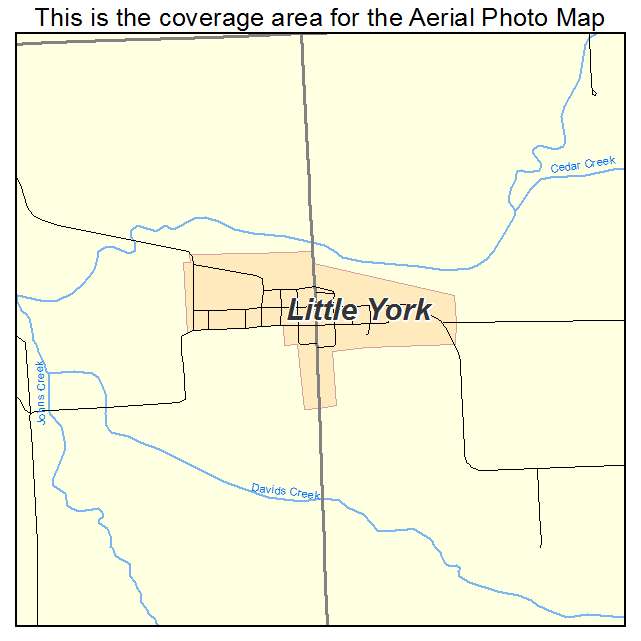 Little York, IL location map 