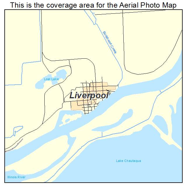 Liverpool, IL location map 