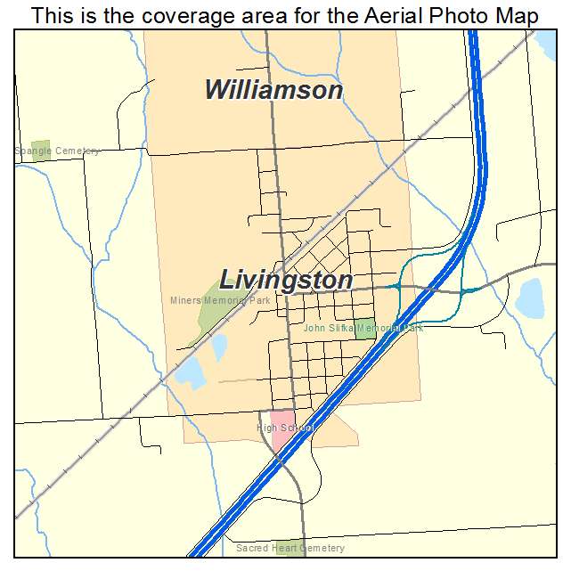 Livingston, IL location map 