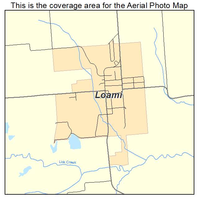 Loami, IL location map 
