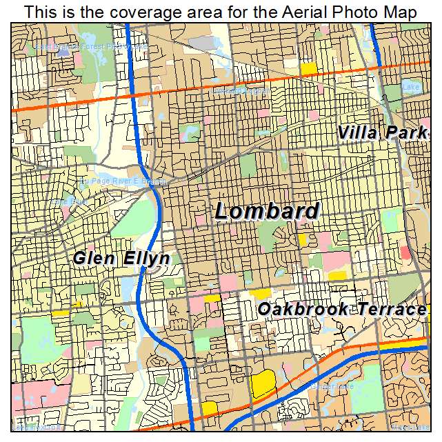 Lombard, IL location map 