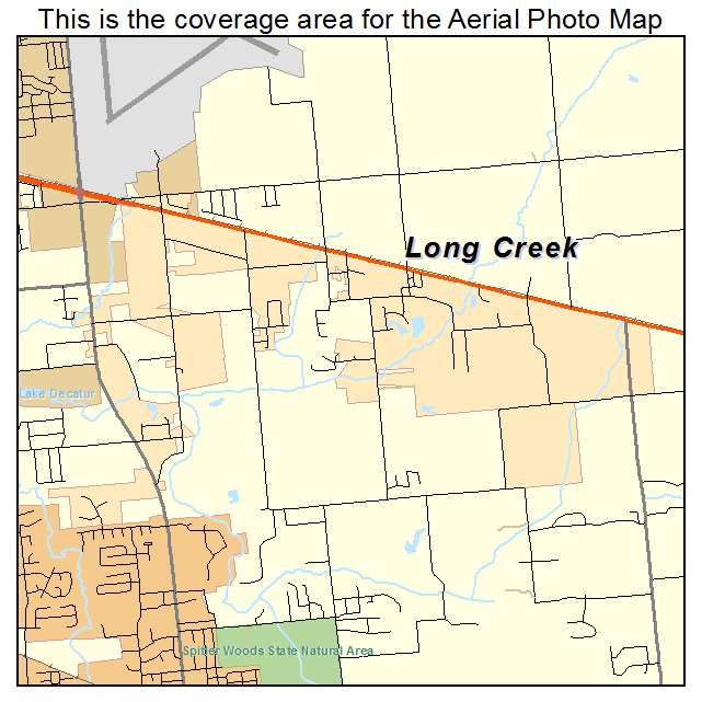 Long Creek, IL location map 
