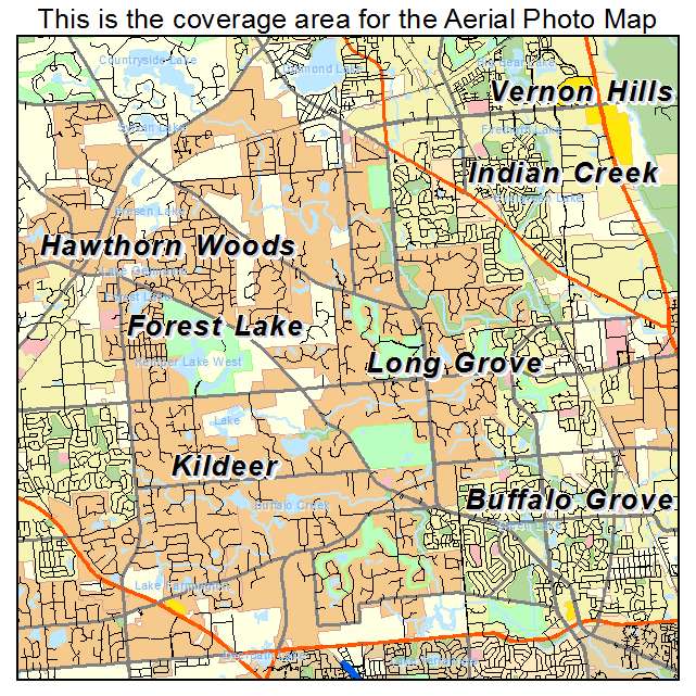 Long Grove, IL location map 