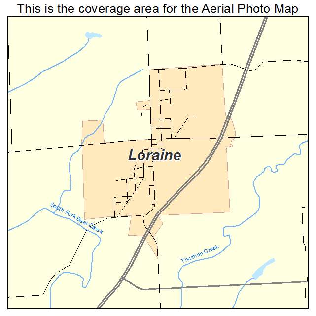 Loraine, IL location map 