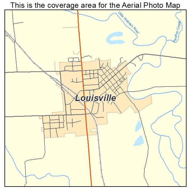 Louisville, IL location map 
