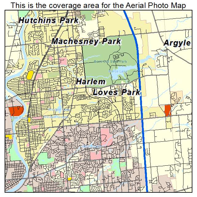 Loves Park, IL location map 