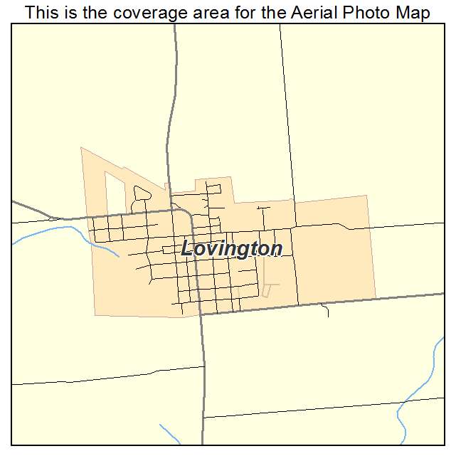 Lovington, IL location map 