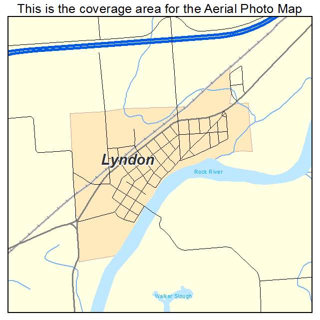 Lyndon, IL location map 