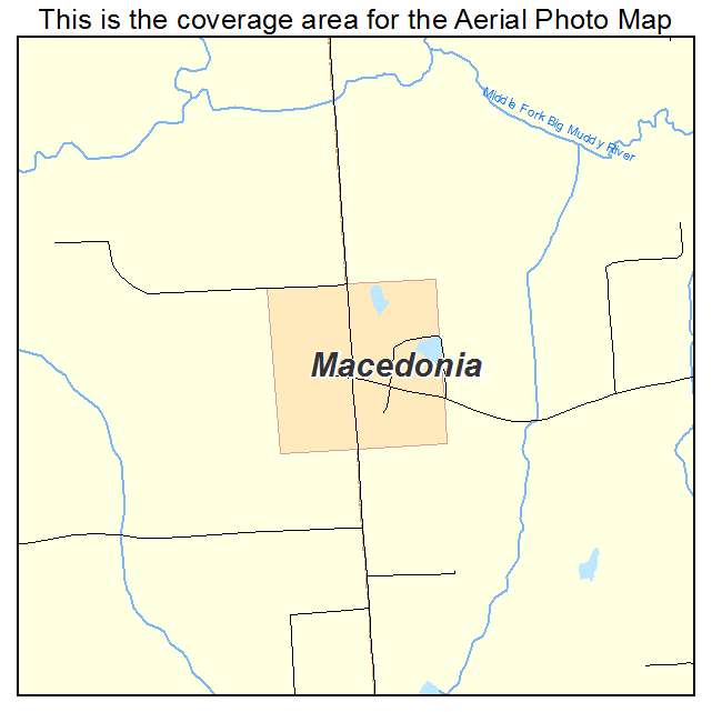 Macedonia, IL location map 