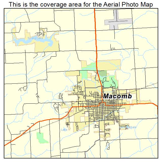 Macomb, IL location map 