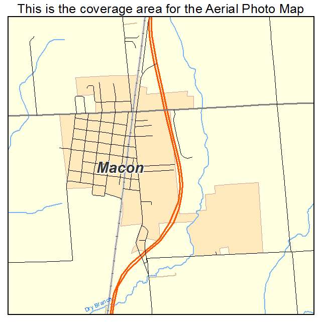 Macon, IL location map 