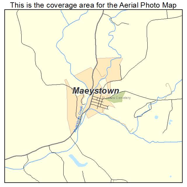 Maeystown, IL location map 