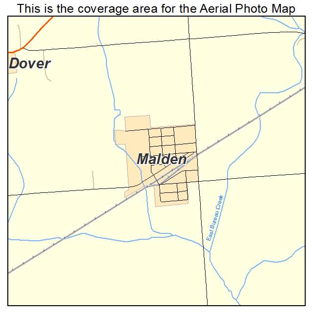 Malden, IL location map 