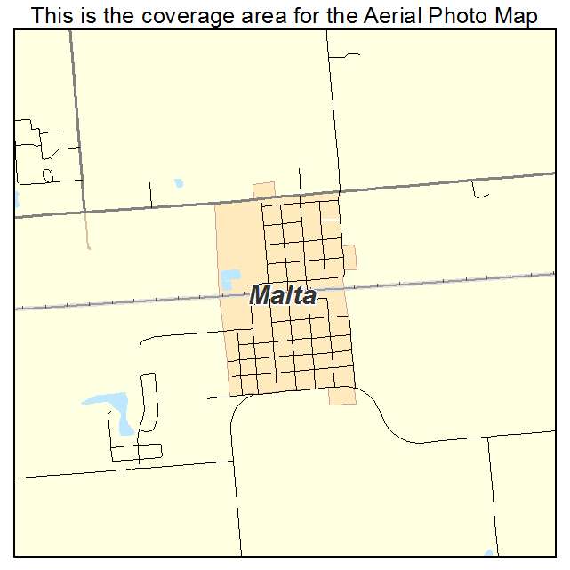 Malta, IL location map 