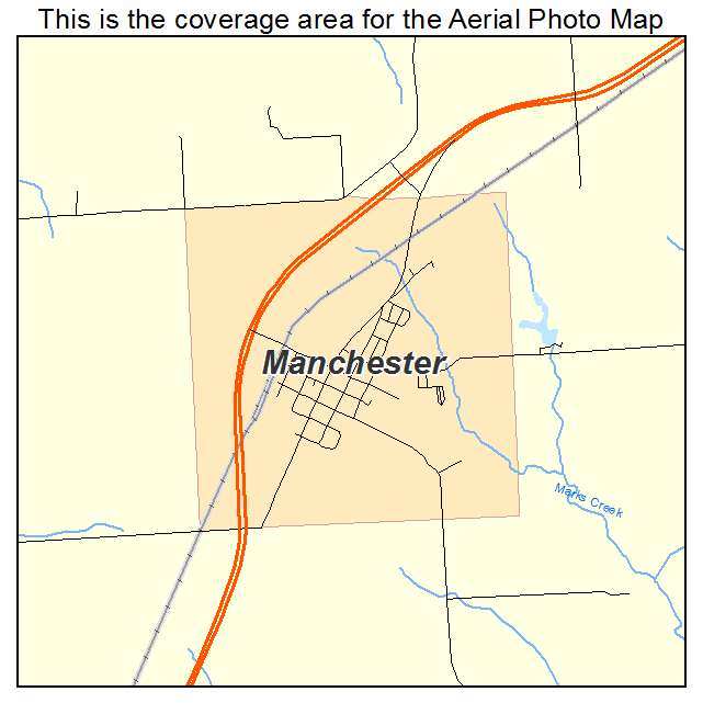 Manchester, IL location map 