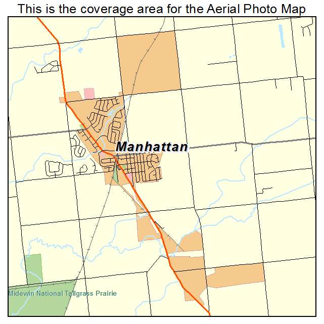 Manhattan, IL location map 