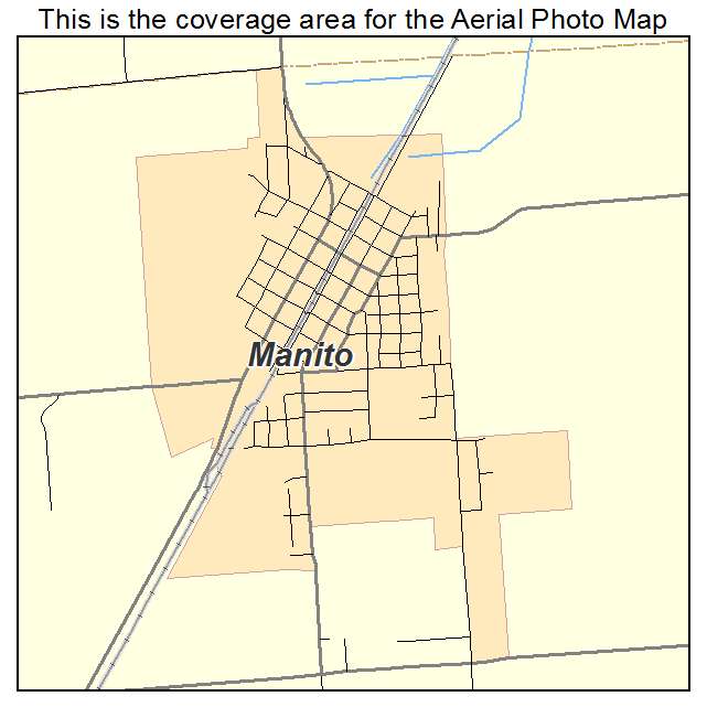 Manito, IL location map 