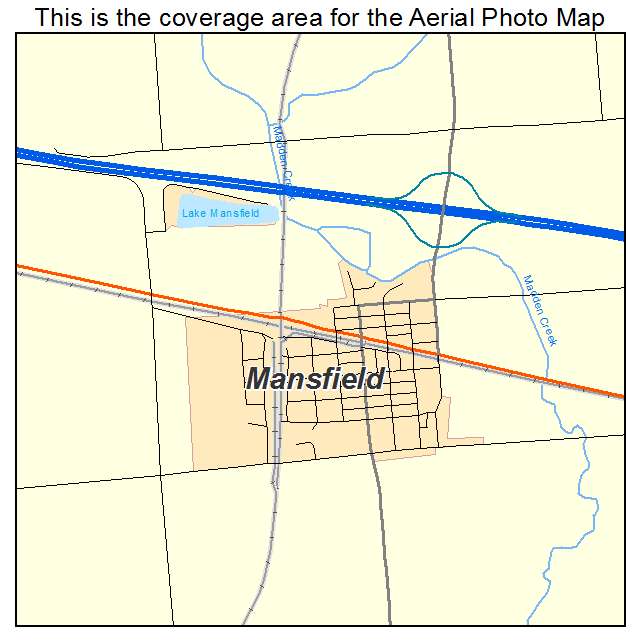 Mansfield, IL location map 