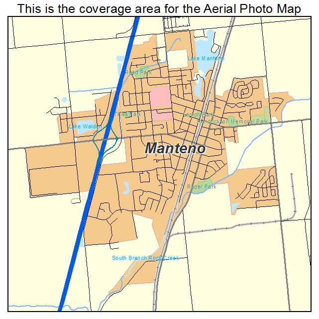 Manteno, IL location map 