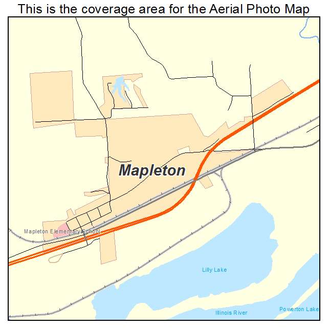 Mapleton, IL location map 