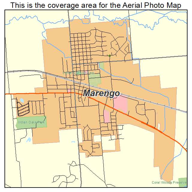 Marengo, IL location map 