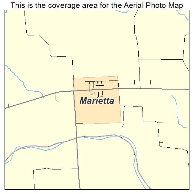 Marietta, IL location map 