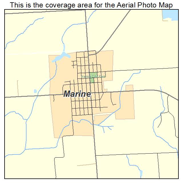 Marine, IL location map 