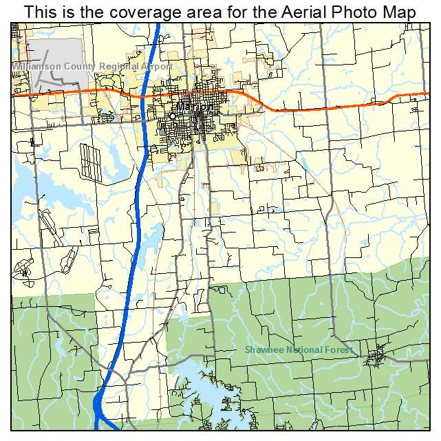 Marion, IL location map 