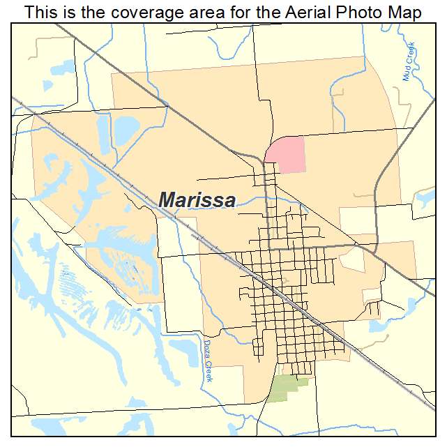 Marissa, IL location map 