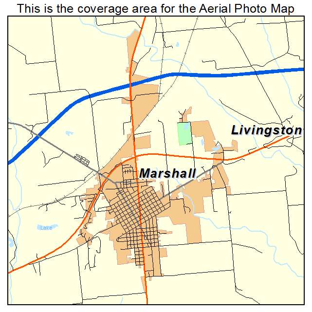 Marshall, IL location map 