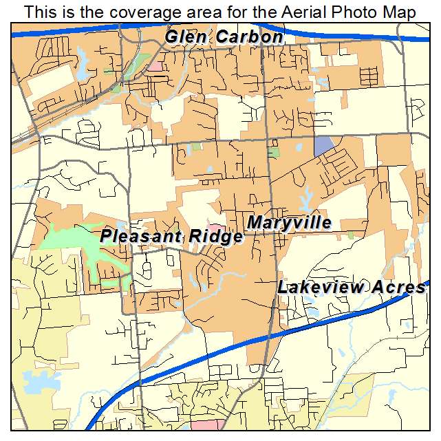 Maryville, IL location map 