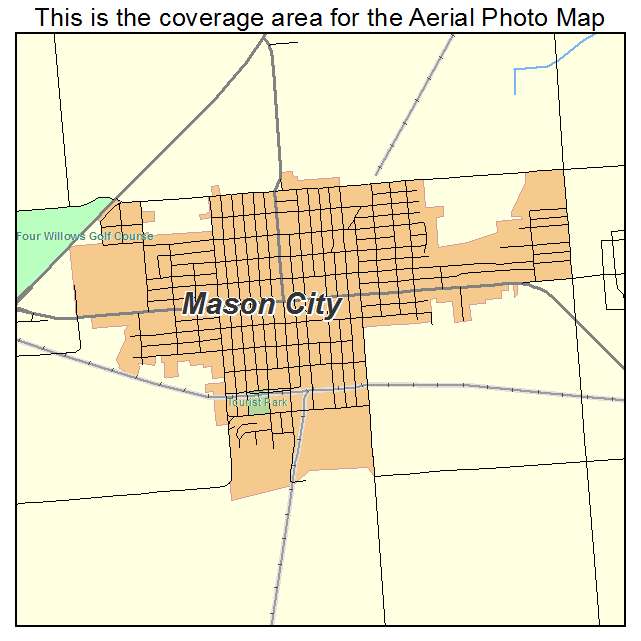 Mason City, IL location map 