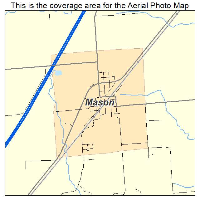 Mason, IL location map 