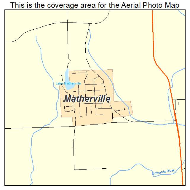 Matherville, IL location map 