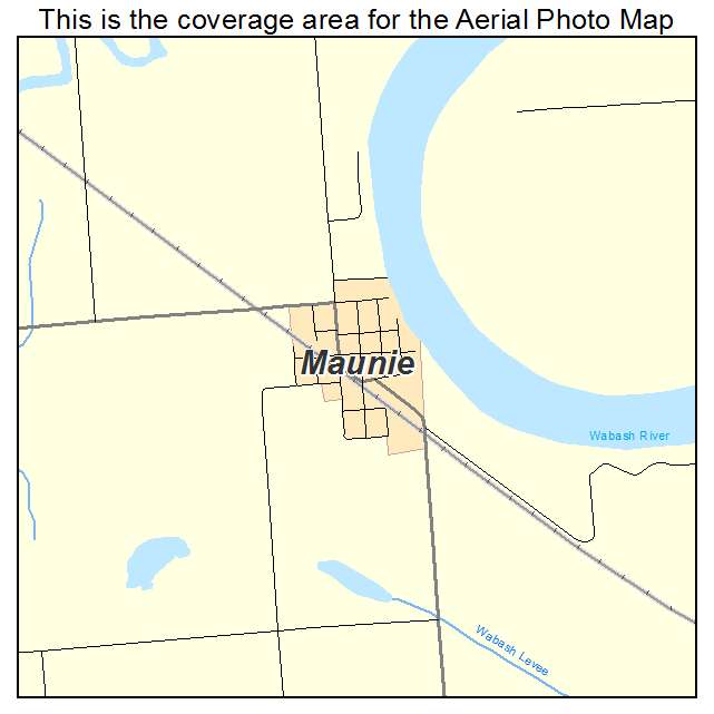 Maunie, IL location map 