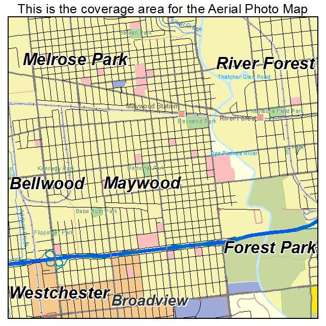 Maywood, IL location map 
