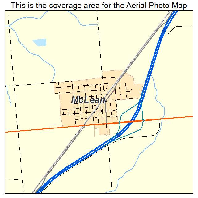 McLean, IL location map 