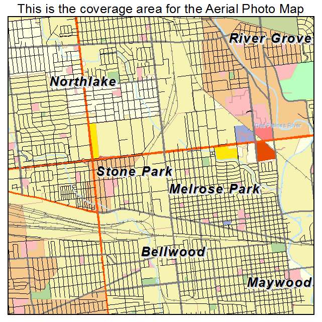 Melrose Park, IL location map 