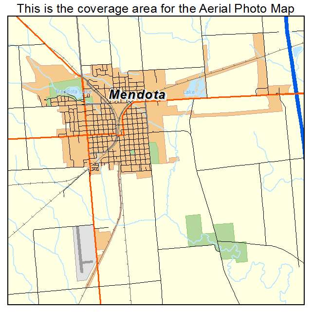 Mendota, IL location map 