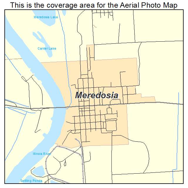 Meredosia, IL location map 