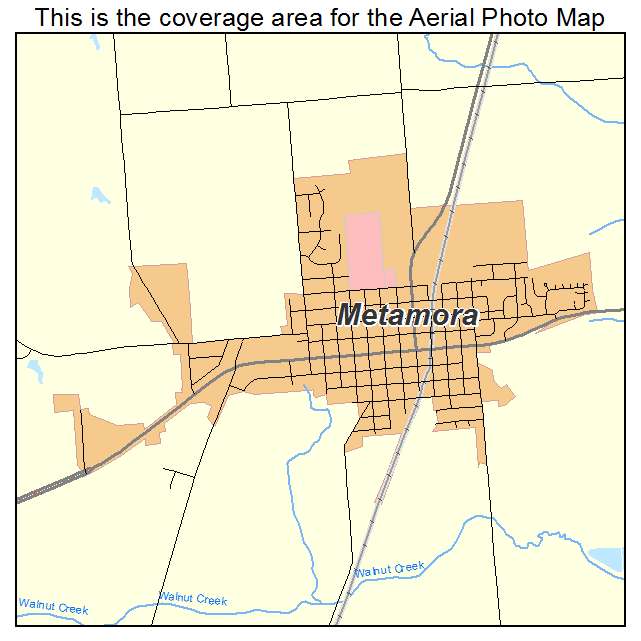 Metamora, IL location map 