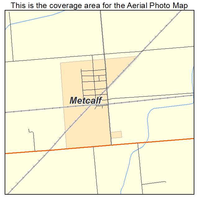 Metcalf, IL location map 