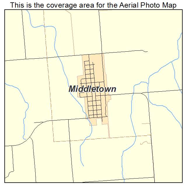 Middletown, IL location map 