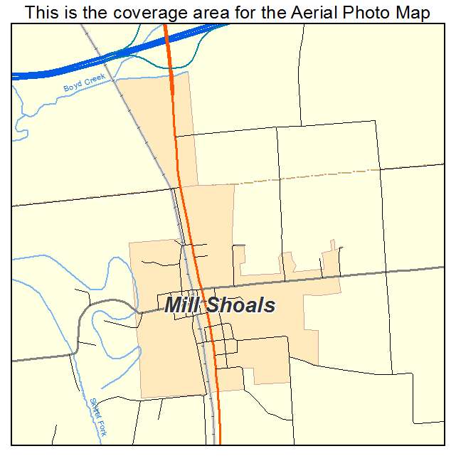 Mill Shoals, IL location map 