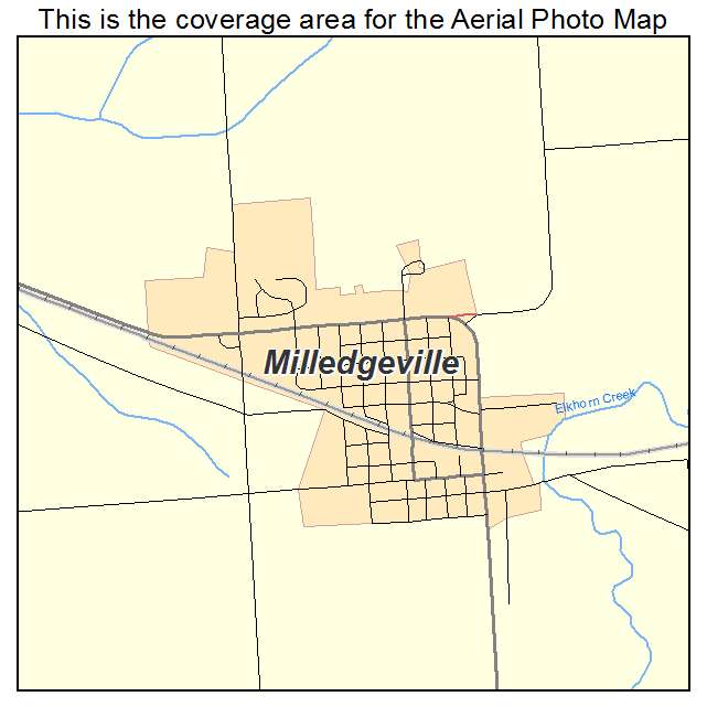 Milledgeville, IL location map 