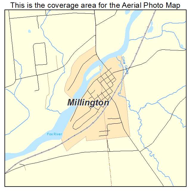 Millington, IL location map 