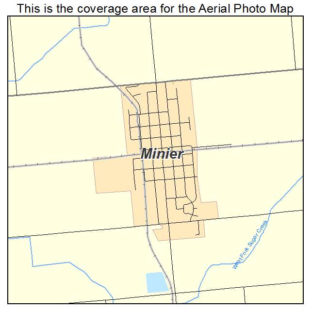 Minier, IL location map 