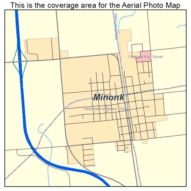 Minonk, IL location map 