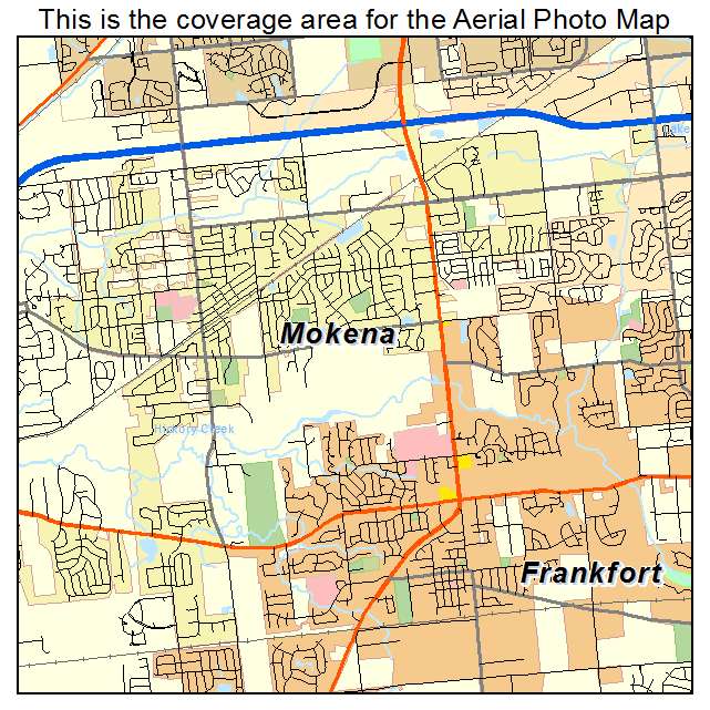 Mokena, IL location map 